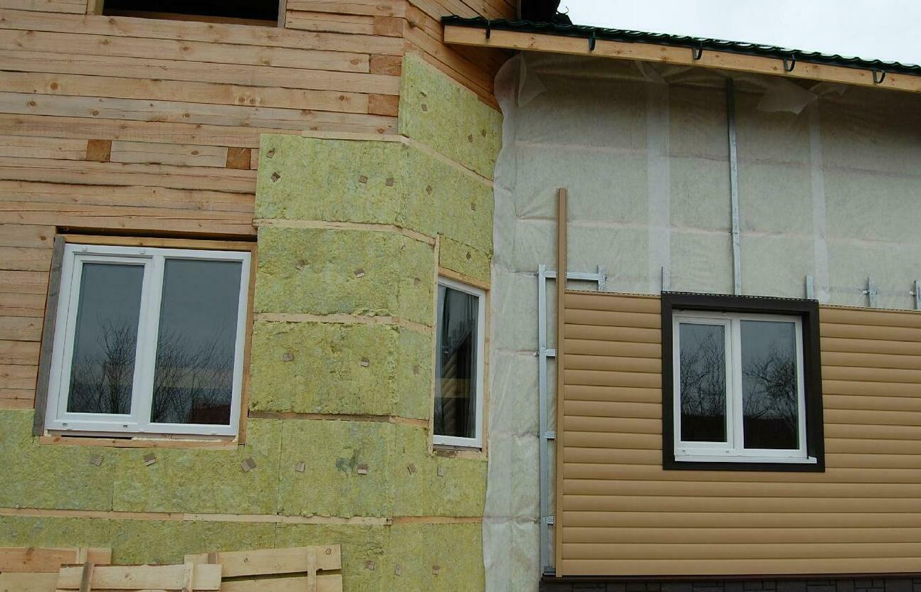 утеплителем из минеральной ваты Утепление дома из бруса