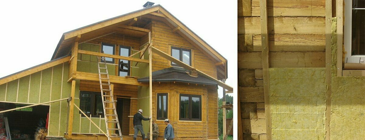минераловатным утеплителем утепление дома из бруса